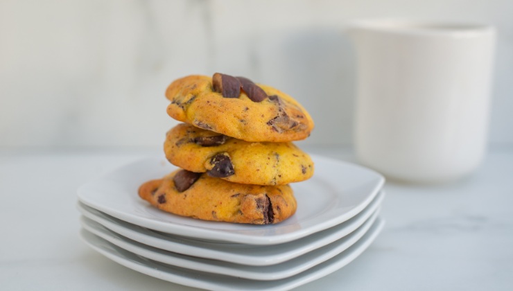 Cookies zucca e gocce di cioccolato ricetta light ricetta